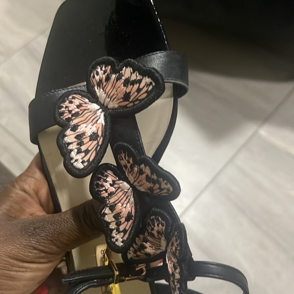Sophia Webster black butterfly flat sandal 39 - Picture 4 of 6